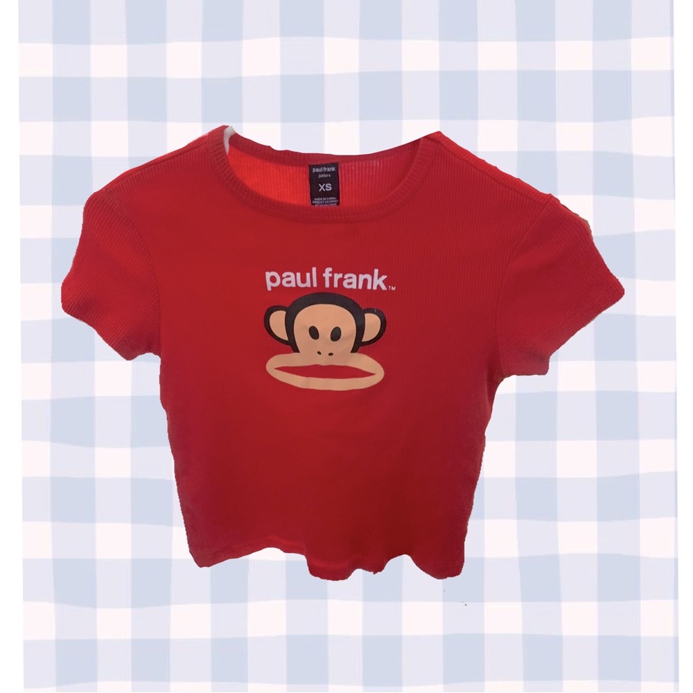 USED Paul Frank juniors baby tee extra small with monkey design